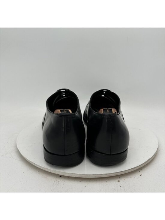 Prada Men Size 10 Black Leather lace Up Cap Toe Oxford Dress Shoes main image 9